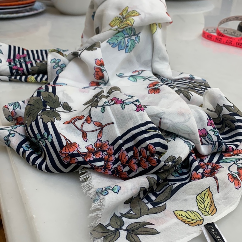 Talbots flowered scarf